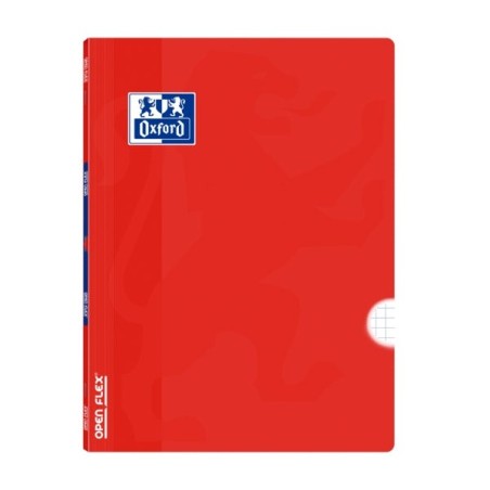 Oxford School Classic Openflex A4 - Couverture Plastique Résistante - Cahier Agrafé 4x4 avec Marge - 48 Feuilles Haute Qualité