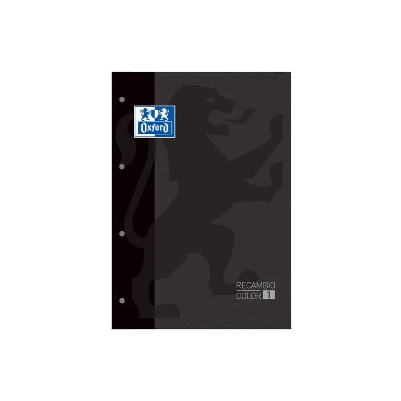 Oxford School Classic Recharge Collée A4 80 Feuilles Quadrillage 5x5 - Cadre de la Couleur de la Couverture - Couverture