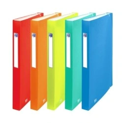 Oxford Urban A4+ 12-Pocket Organiser - Translucent Plastic Cover - Ideal for Organising Documents - Assorted Colours