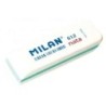 Milan Nata 612 Bevelled Eraser - Plastic - Soft - Non-Abrasive - White