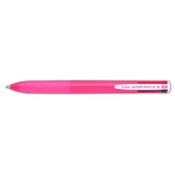 Pilot Esferográfica Retrátil Super Grip G4 - 4 Cores - Ponta 1.0mm - Traço 0.27mm - Corpo Rosa