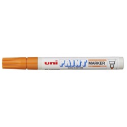 Uni-ball PX-20 Paint Marker - Acrylic Bullet Tip 2.2-2.8mm - Permanent on All Surfaces - Light and Water Resistant - Orange