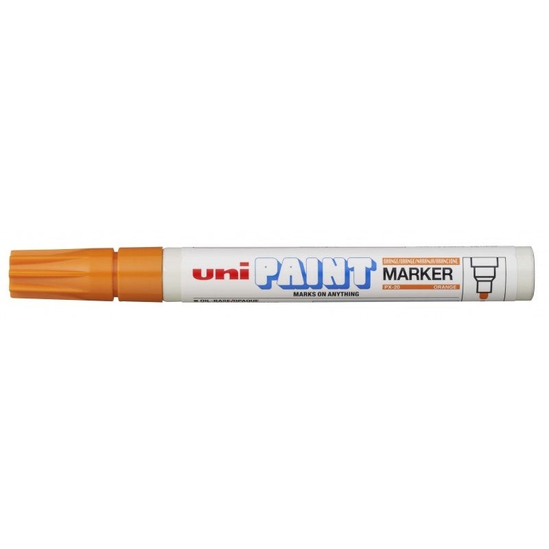 Uni-ball PX-20 Paint Marker - Marcador de Pintura - Ponta Acrílica de Bala 2.2-2.8mm - Permanente em Todas as Superfícies