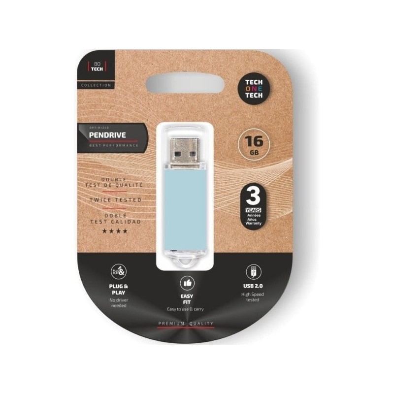 TechOne Tech Basic Blue Sky Memoria USB 2.0 16GB (Pendrive)
