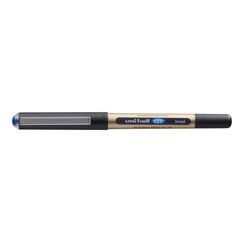 Uni-ball Eye Broad UB-150-10 Esferográfica de Tinta Líquida - Ponta de Esfera 1mm - Tinta Resistente à Água e Luz - Sistema de