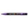 Posca PC-3M Marqueur de Peinture - Pointe Conique de 0.9-1.3mm - Encre à Base d'Eau - Résistant à la Lumière - Couleur Violet