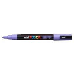Posca PC-3M Paint Marker - 0.9-1.3mm Conical Polyester Tip - Water-Based Ink - Light Resistant - Lilac