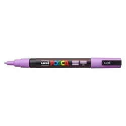 Posca PC-3M Marcador de Pintura Base al Agua - Punta de Poliester Conica 0.9-1.3mm - Ancho de Trazo 0.9-1.3mm - No Permanente