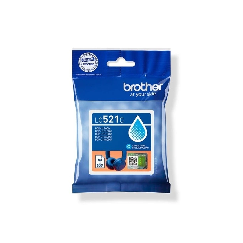 Brother LC521C Tinteiro Ciano Original - LC521C