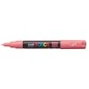 Posca PC-1M Marqueur de Peinture - Pointe Conique 0.7mm - Encre à Base d'Eau - Résistant à la Lumière - Couleur Rose Corail