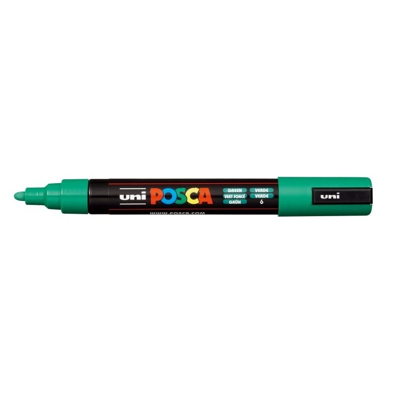 Posca PC-5M Marqueur de Peinture - Pointe Balle 1.8-2.5mm - Encre à Base d'Eau - Résistant à la Lumière - Non Permanent