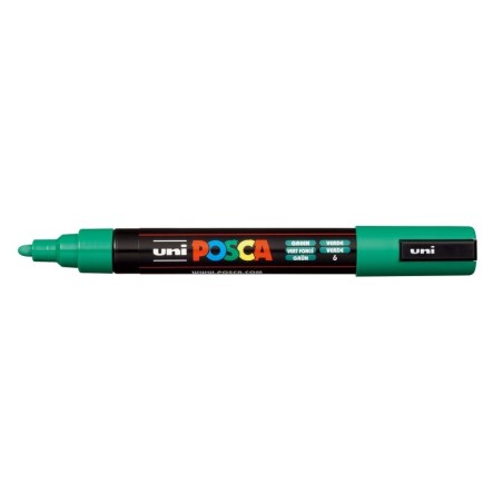 Posca PC-5M Marcador de Pintura - Punta de Bala 1.8-2.5mm - Tinta Base al Agua - Resistente a la Luz - No Permanente - Color