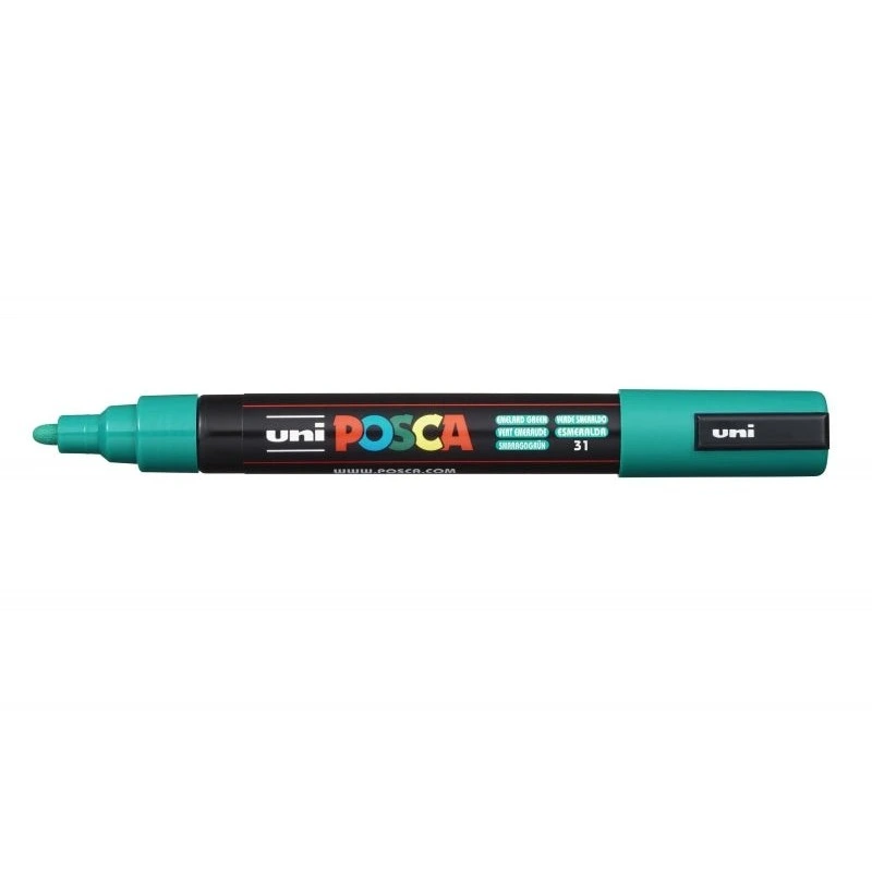 Posca PC-5M Marcador de Pintura - Ponta de Poliéster 1.8-2.5mm - Tinta Base de Água - Resistente à Luz - Não Permanente - Cor