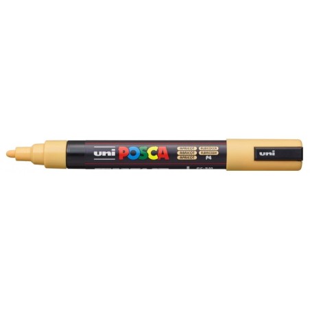 Posca PC-5M Marcador de Pintura - Ponta de Bala 1.8-2.5mm - Tinta Base de Água - Resistente à Luz - Não Permanente - Cor Alperce