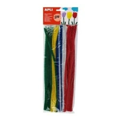 Apli Pack de 50 Limpa-cachimbos Ø 6 mm x 300 mm - Cores Sortidas