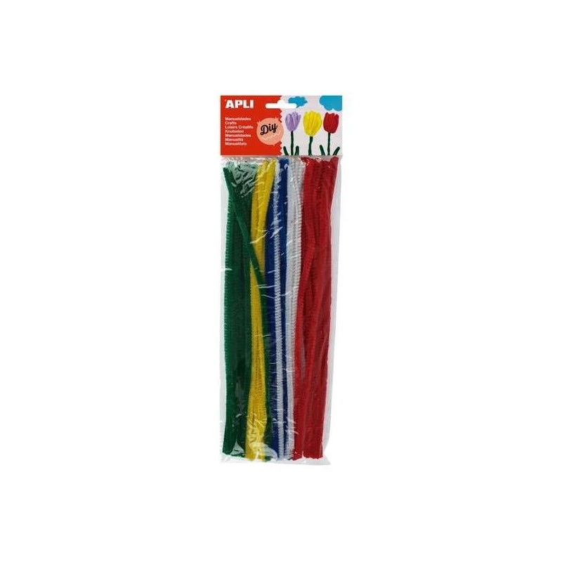 Apli Pack de 50 Limpa-cachimbos Ø 6 mm x 300 mm - Cores Sortidas