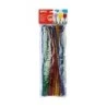 Apli Pack de 50 Cure-pipes Ø 6 mm x 300 mm - Couleurs Assorties