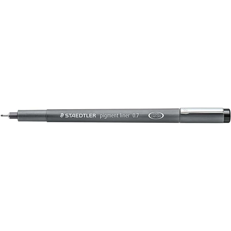 Staedtler Pigment Liner 308 Calibrated Marker - 0.7mm Line - Quick Drying - Black