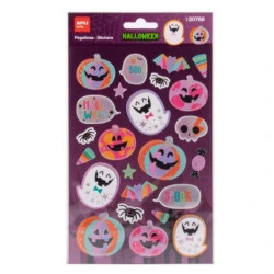 Apli Kids Pink Pumpkin Pack of 24 Halloween Stickers - Perfect for Decorating Notebooks, Planners, etc...