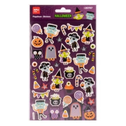 Apli Kids Foam Pack com 38 Autocolantes de Foam Halloween - Perfeitos para Decorar Cadernos, Agendas, etc...