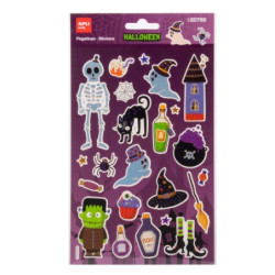Apli Kids Squelette Pack de 22 Autocollants d'Halloween - Parfaits pour Décorer Cahiers, Agendas, etc...