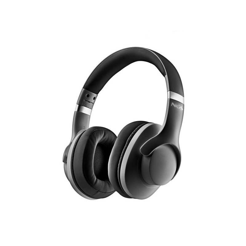 NGS Artica Storm Auscultadores Bluetooth - Bateria Amovível - Cancelamento Ativo de Ruído - Autonomia até 45h - Cor Preto