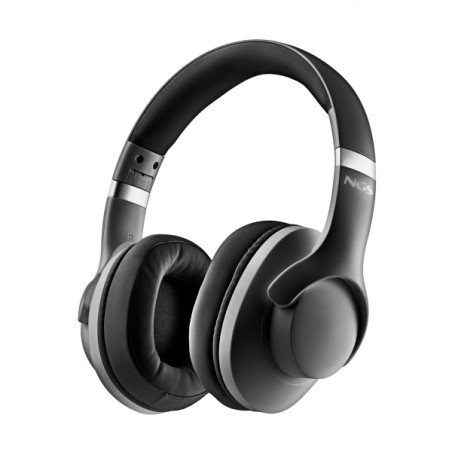 NGS Artica Storm Auscultadores Bluetooth - Bateria Amovível - Cancelamento Ativo de Ruído - Autonomia até 45h - Cor Preto