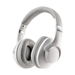 NGS Artica Storm Auriculares Bluetooth - Bateria Extraible - Cancelacion Activa de Ruido - Autonomia hasta 45h - Color Blanco