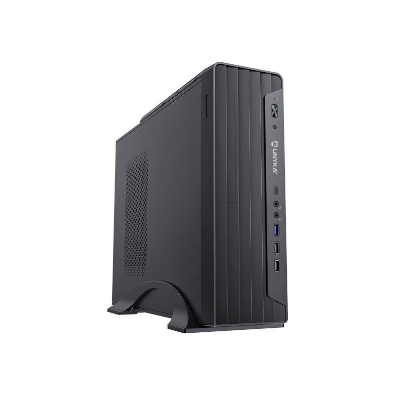 Unykach UK2012 Slim MicroATX Tower Case + SFX 300W 80+ Bronze Power Supply - Supported Drive Size 3.5", 2.5"