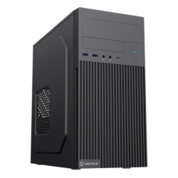 Unykach Aero C260 Caja MicroATX - Fuente de Alimentacion 500W Incluida - Soporte para 5,25" 3.5" y 2.5" - USB-A 2.0/3.2 / tipo