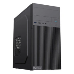Unykach Aero C260 Caja MicroATX - Fuente de Alimentacion 500W Incluida - Soporte para 5,25" 3.5" y 2.5" - USB-A 2.0/3.2 / tipo