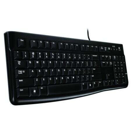 Logitech K120 USB Keyboard - Spill-Resistant - 1.50m Cable