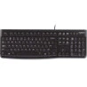 Logitech K120 Teclado USB - Resistente a Salpicos - Cabo de 1.50m - Cor Preto
