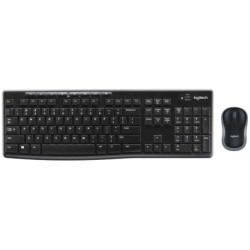 Logitech MK270 Pack Sans Fil USB Clavier Multimédia + Souris 1000dpi 3 Boutons - Ambidextre - Noir