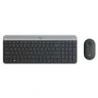 Logitech MK470 Slim Pack Sans Fil Clavier 12 Touches FN + Souris 1000dpi 3 Boutons - Ultrafins - Silencieux - Ambidextre - Noir