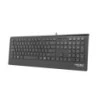 Natec Barracuda Teclado Slim - 104 Teclas de Membrana - Cor Preto