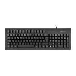 Natec Moray Teclado con Lector Smart ID - 105 Teclas - Cable 1,5 m - Color Negro