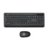 Unykach UK39 Pack de Teclado Inalámbrico Compacto + Ratón Inalámbrico 1600dpi, 3 Botones, Uso Ambidiestro - Color Negro