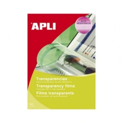 Pack Apli de 100 transparents polyester A4 pour imprimantes à jet d'encre - Haute qualité de reproduction - Grande clarté