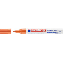 Edding 750 Rotulador Permanente - Punta Redonda - Trazo entre 2 y 4 mm. - Tinta Opaca - Secado Rapido - Color Naranja
