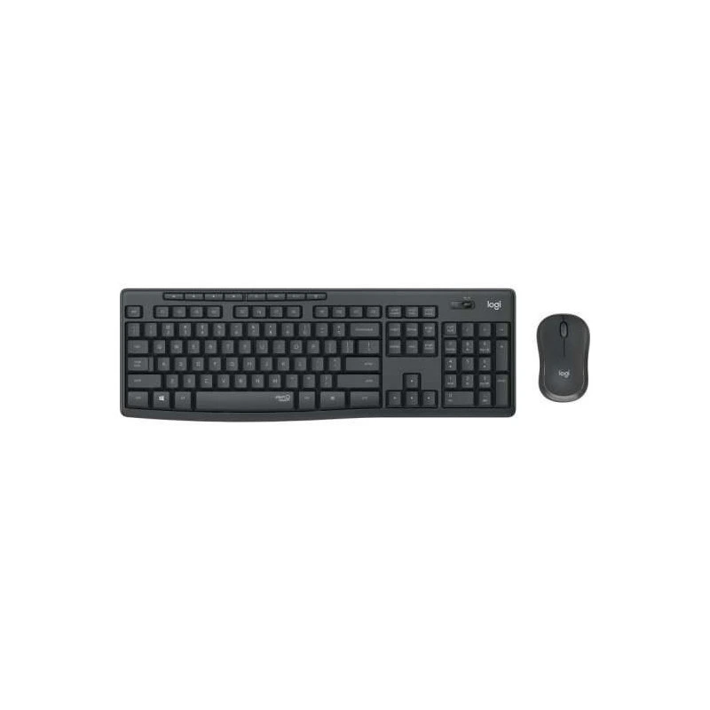 Logitech MK295 Pack Inalambrico Teclado + Raton 1000dpi 3 Botones - Teclas y Botones Silenciosos - Uso Ambidiestro - Color Negro