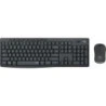 Logitech MK295 Pack Inalambrico Teclado + Raton 1000dpi 3 Botones - Teclas y Botones Silenciosos - Uso Ambidiestro - Color Negro