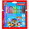 Stabilo Power Max Patrulla Canina Pack de 12 Rotuladores de Punta Gruesa con Diseños de la Patrulla Canina - Trazo 3mm - Tinta L