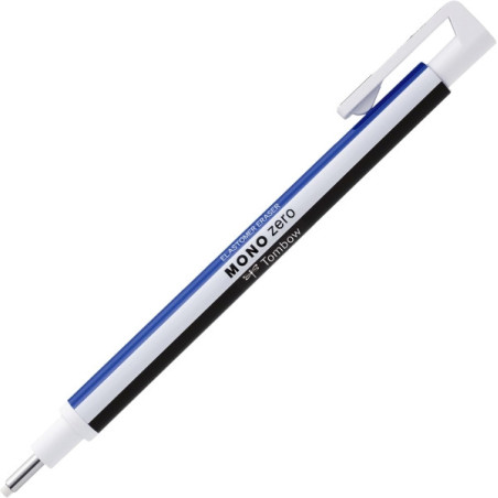 Tombow Mono Zero Portagomas - Punta Redonda de 2.3mm - Capuchon de Proteccion - Mecanismo de Giro - Libre de PVC y Latex - Color