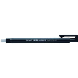 Tombow Mono Zero Portagomas - Punta Rectangular de 2.5x5mm - Capuchon de Proteccion - Mecanismo de Giro - Libre de PVC y Latex -