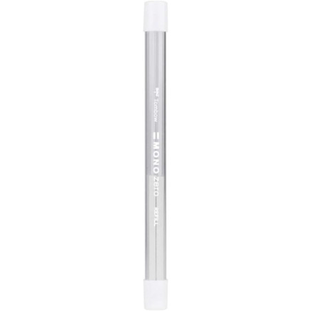 Tombow Mono Zero Recambios para Portagomas - Punta Rectangular de 2.5x5mm - Presentacion en Tubo con 2 Gomas - Libre de PVC y La