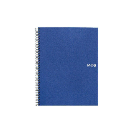 Miquel Rius Notebook6 Cuaderno de Espiral Formato A5 - 150 Hojas de 70gr Microperforadas con 2 Taladros - Cubiertas de Polipropi