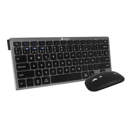 Subblim Combo Multidispositivo - Teclado y Ratón - Tecnología inalámbrica Bluetooth y radiofrecuencia 2.4G - Ratón con batería r