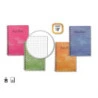Golden Cuaderno Espiral 16º Natural (102x71mm) 80 Hojas 60gr Cuadricula - Tapa Plastificada - Margen Remarcado - Colores