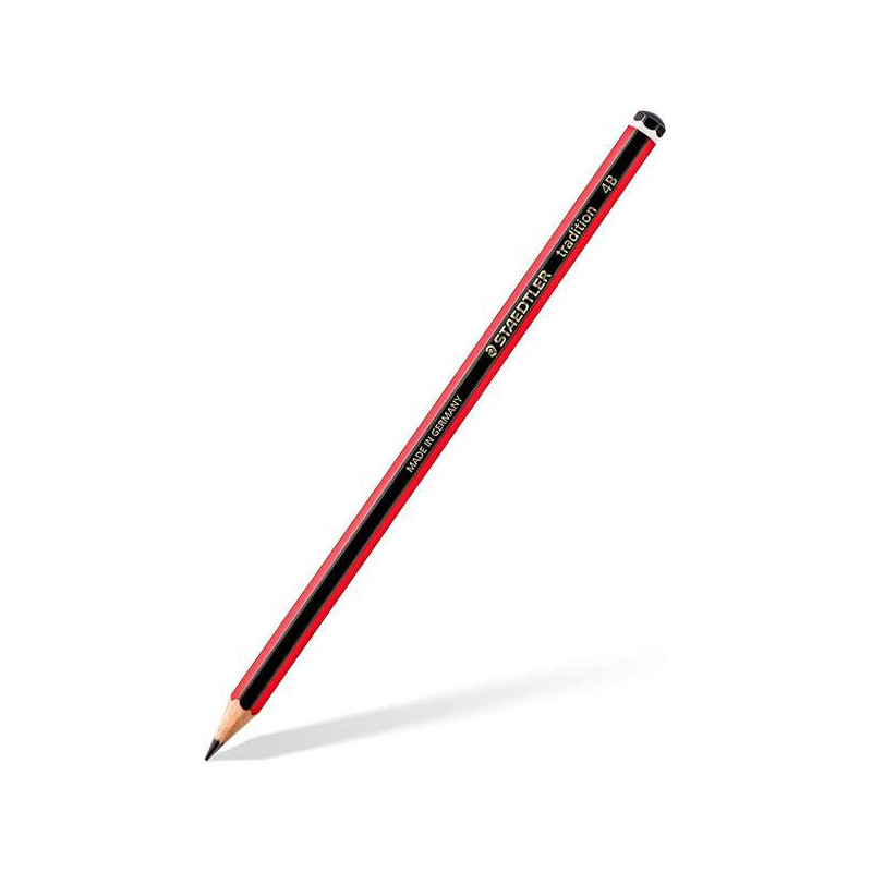 Staedtler Tradition 110 Lapiz de Grafito Hexagonal - Mina 4B - Resistencia a la Rotura - Madera Bosques Sostenible